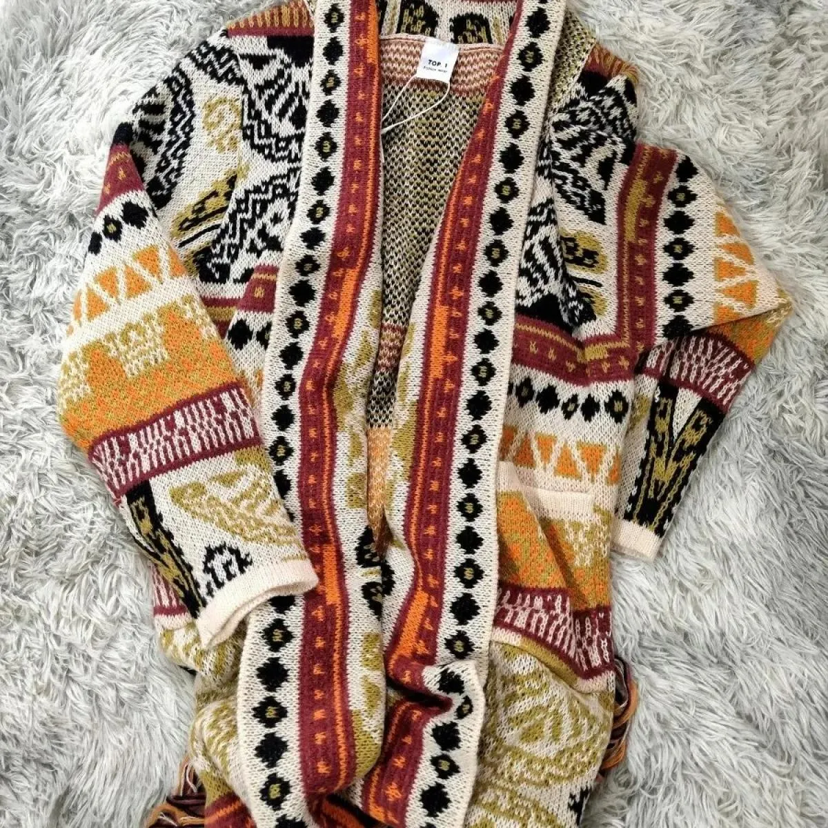 Cardigan lavorato a maglia Nuovo cardigan retrò jacquard Versione maglione allentato Moda donna Nuovo